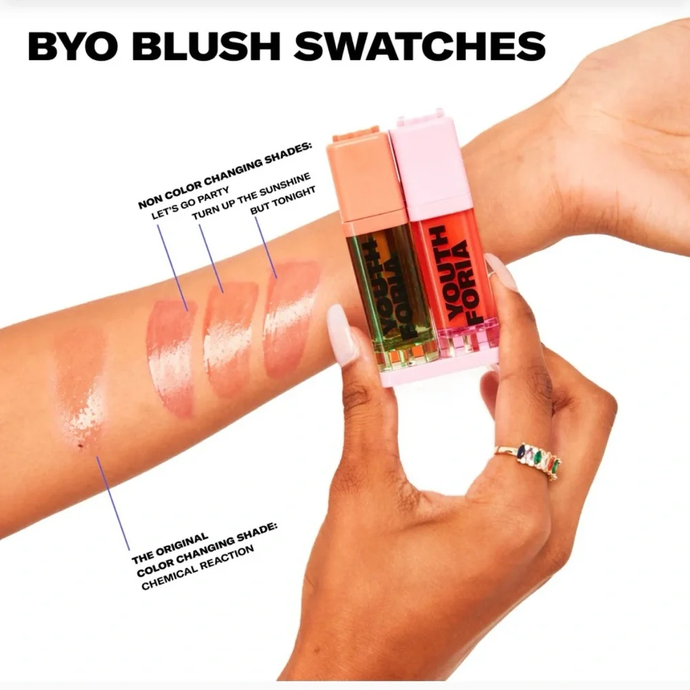 YOUTH FORIA NIB‎ Color Changing Blush Oil BYO BLUSH Reacts To Your Natural PH
